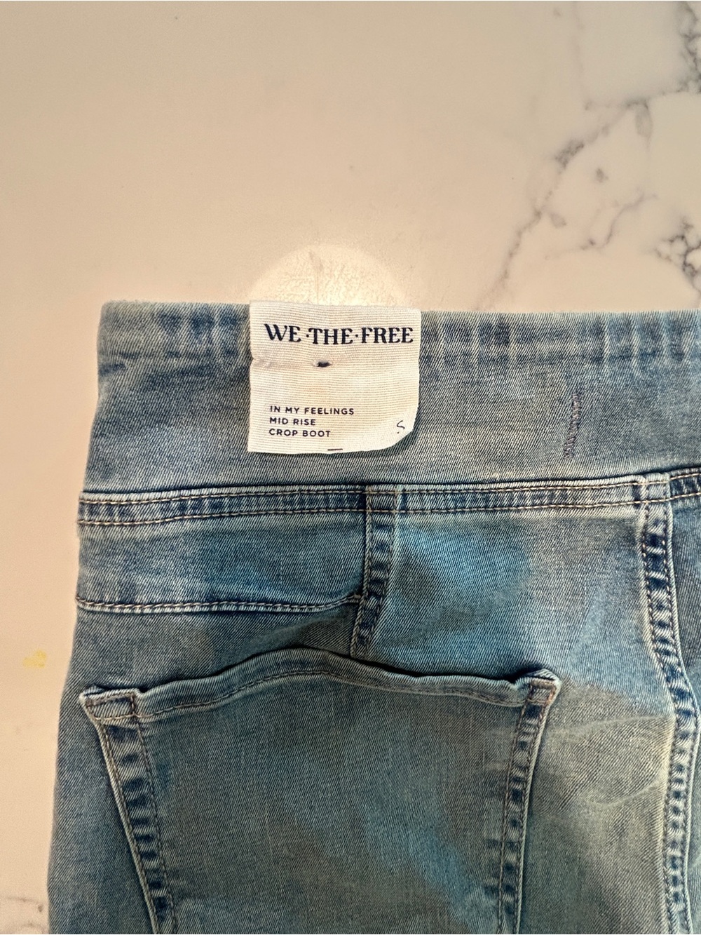 Free People We The Free In My Feelings Crop Boot Flare Jeans Women's Size Small - Picture 6 of 6
